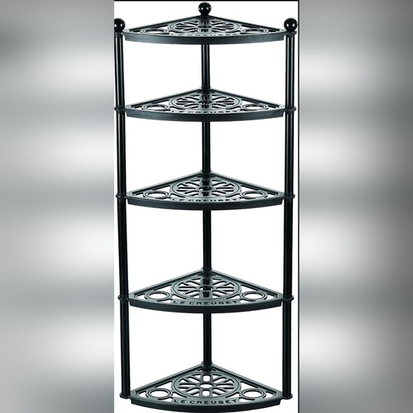 Le Creuset Other - Le Creuset Black Five-Tier Corner Shelf